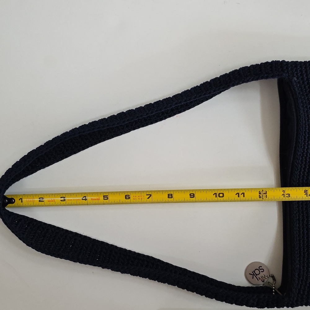 The Sak Crochet Crossbody Bag in Navy - Picture 9 of 10